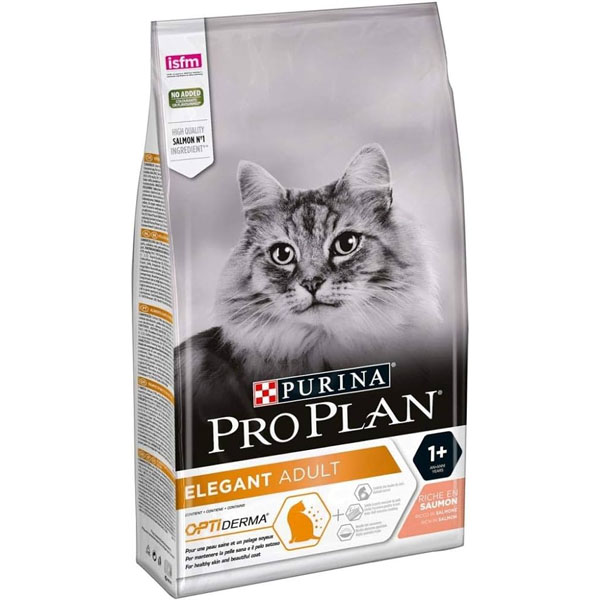 غذای خشک گربه بالغ  پوست و مو Proplan Elegant  1.5 kg